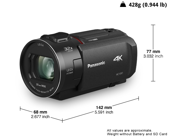 4K Ultra HD Camcorder HC-VX1