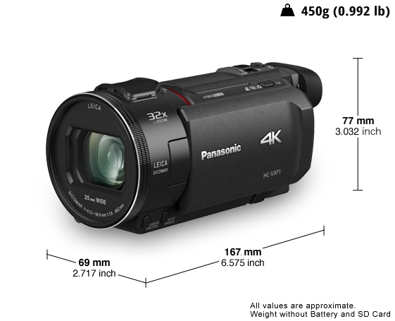 4K Ultra HD Camcorder HC-VXF1