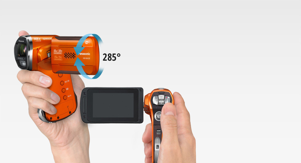 Ergonomic Design
with Free-angle LCD