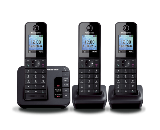 Cordless Phones - Everyday Living: KX-TGH223AZB