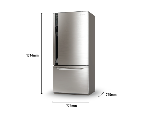 Bottom Mount Refrigerator: NR-BY552XSAU
