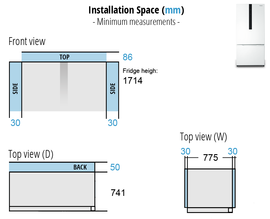 INSTALLATION SPACING