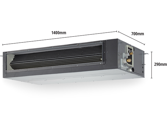 12.5kW Reverse Cycle InverterMid-static Ducted Air Conditioner