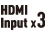 HDMI Input x 3