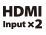HDMI Input x2