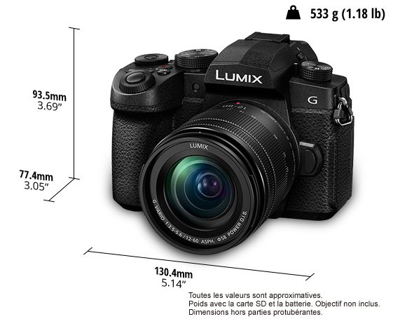 Appareil photo numérique mono-objectif sans miroir LUMIX DC-G90M