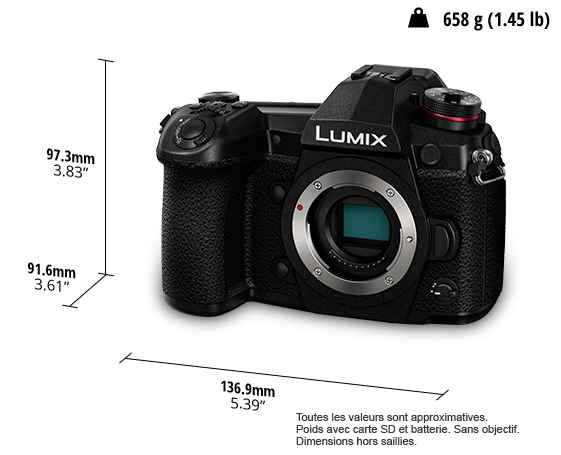 Appareil photo numérique hybride (DSLM) LUMIX DC-G9