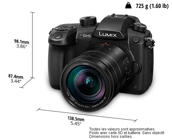 Appareil photo numérique mono-objectif sans miroir LUMIX DC-GH5L
