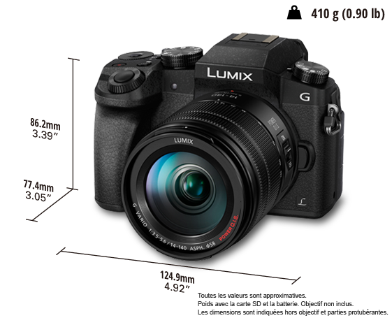 Appareil photo numérique mono-objectif sans miroir LUMIX DMC-G7H