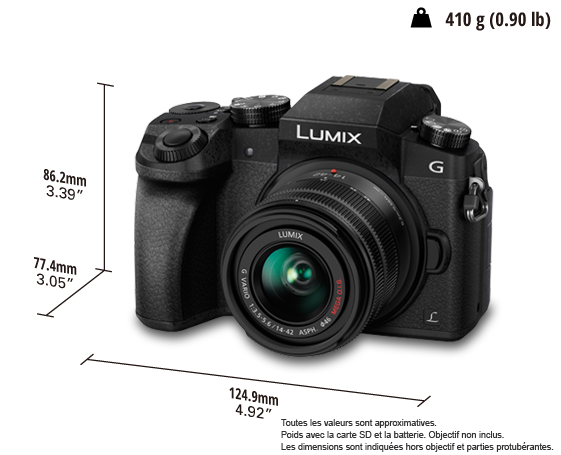 Appareil photo numérique mono-objectif sans miroir LUMIX DMC-G7K
