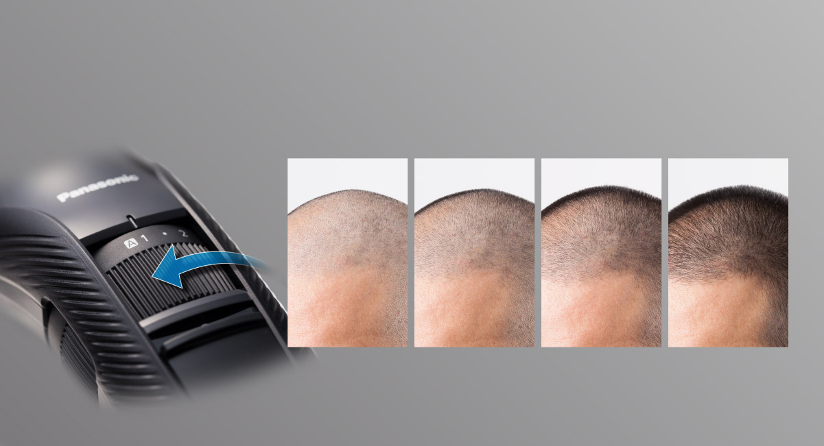 Molette pour choisir facilement entre 20&nbsp;réglages de longueur*