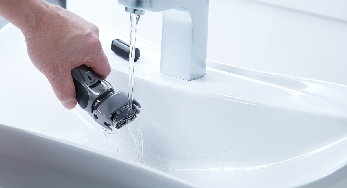 Rasage net et rafraîchissant