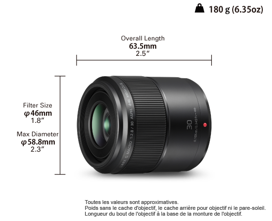 Objectifs LUMIX G H-HS030