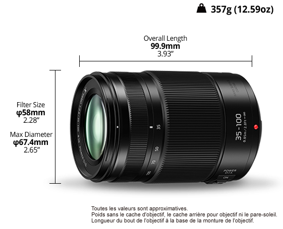 Téléobjectif 35-100mm - H-HSA35100