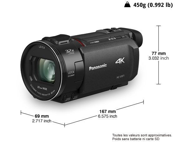 Caméscope 4K HC-VXF1