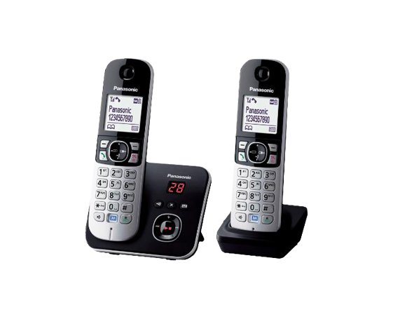 KX-TG6822 Téléphone sans fil DECT Duo avec répondeur