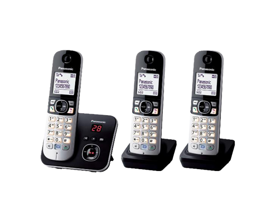 KX-TG6823 Téléphone sans fil DECT Trio avec répondeur