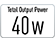 Puissance de sortie de 40 W
