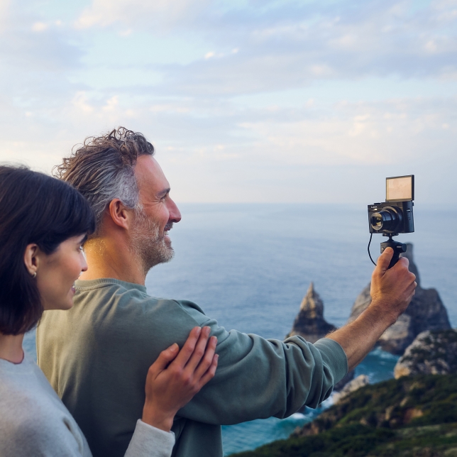180 graden kantelbaar voor een selfie