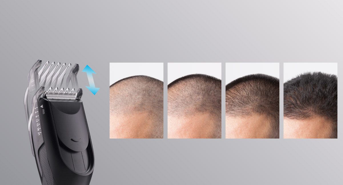 Aanpasbare lengte-instelling voor 8 lengtes van 3 tot 21 mm