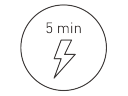 5 min. snelladen