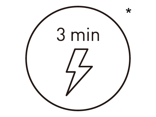 3 min. snelladen