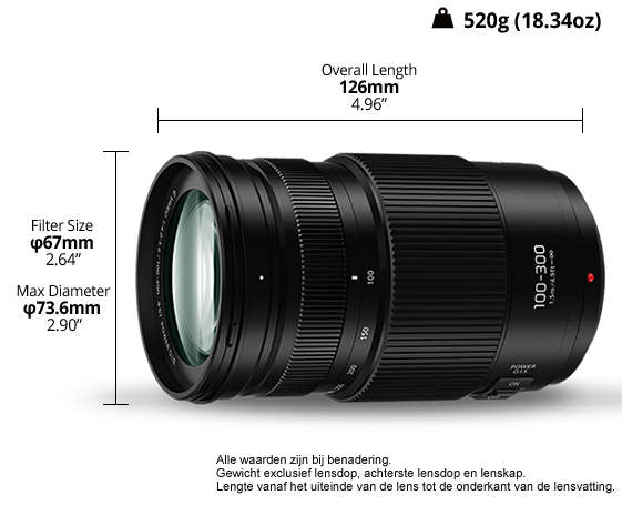 LUMIX G Lens H-FSA100300