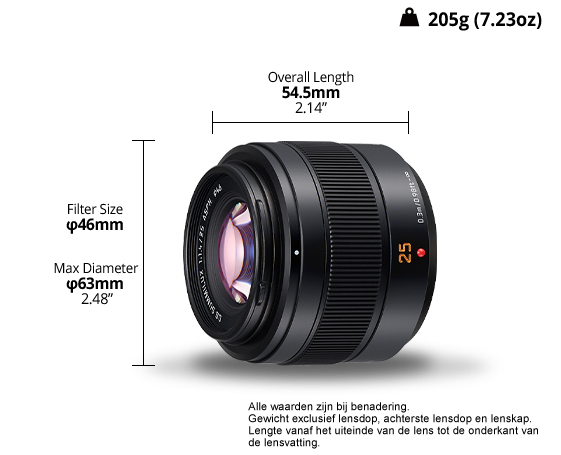 LUMIX G lens H-XA025