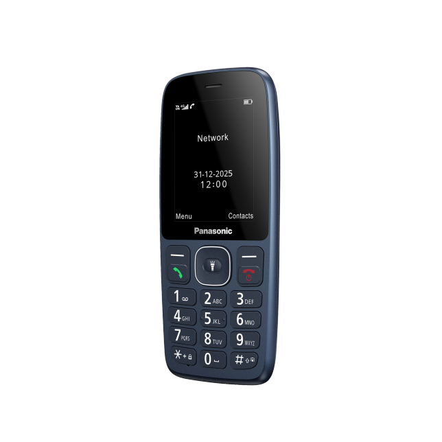 Foto van Gebruiksvriendelijke 4G mobiele telefoon KX-TF400 : Blauw