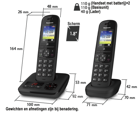 Telefoon KX-TGH722