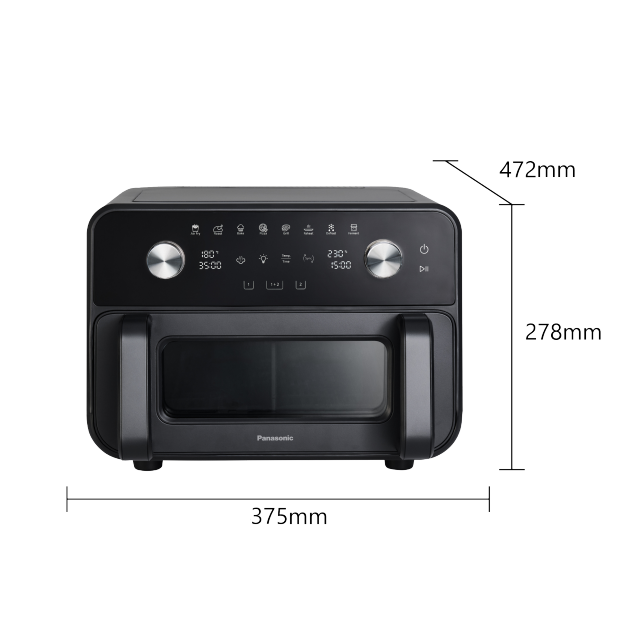 Foto van 9,6 L Flex Airfryer - Mandverdeler, venster en Gentle Steam