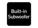 Dubbele ingebouwde subwoofers