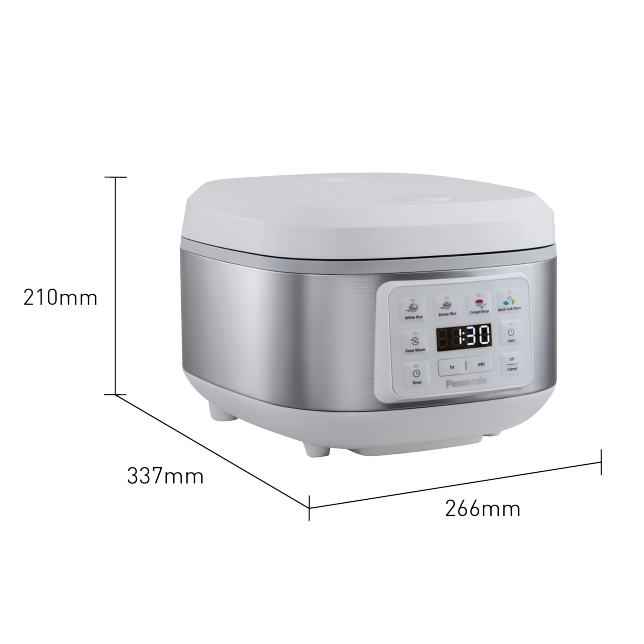 Foto van Rijstkoker en stomer van 1,5 liter (8 kopjes) met 4 automatische programma's