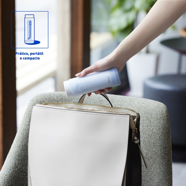 Prático, portátil e compacto