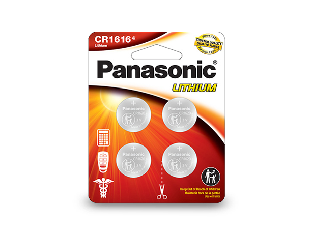 Photo of CR1616PA4BL Lithium Coin Batteries, 4-Pcs