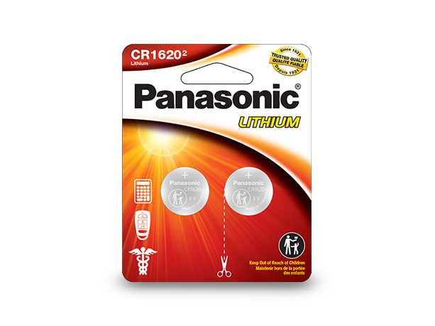 Photo of CR1620PA2BL Lithium Coin Batteries, 2-Pcs