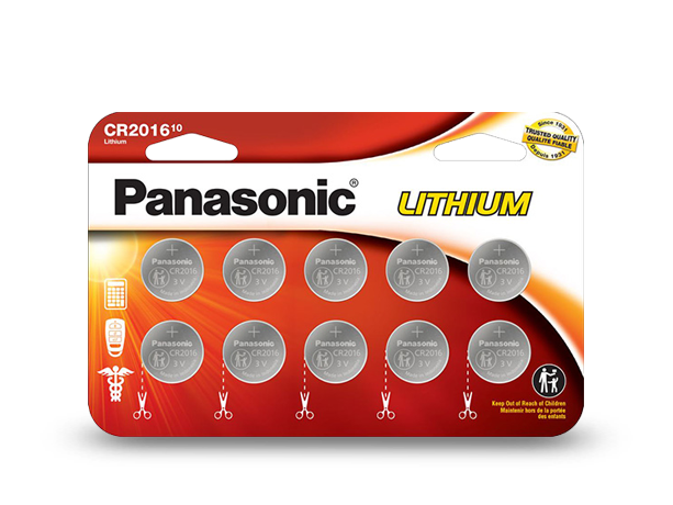 Photo of CR2016P10BW Lithium Coin Batteries, 10-Pcs