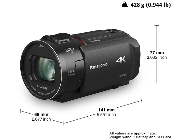 Caméscope 4K Ultra HD HC-VX1