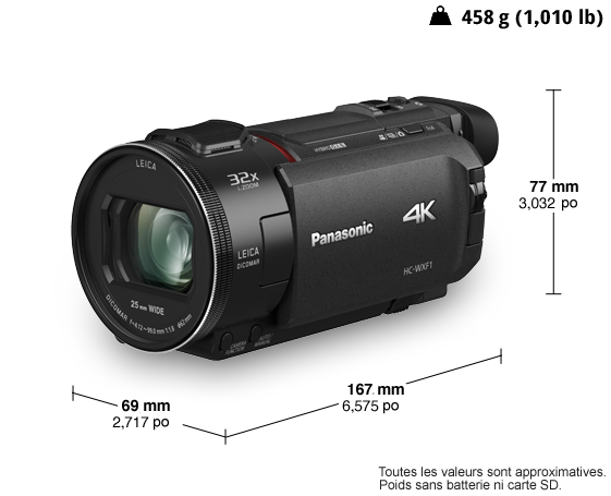 Caméscope 4K Ultra HD HC-WXF1