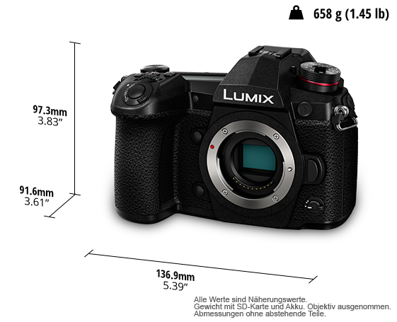 LUMIX DSLM-Kamera (Digital Single Lens Mirrorless) DC-G9
