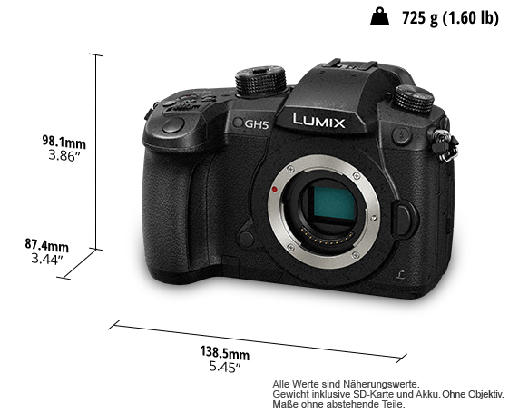 DC-GH5 LUMIX G DSLM Wechselobjektivkamera