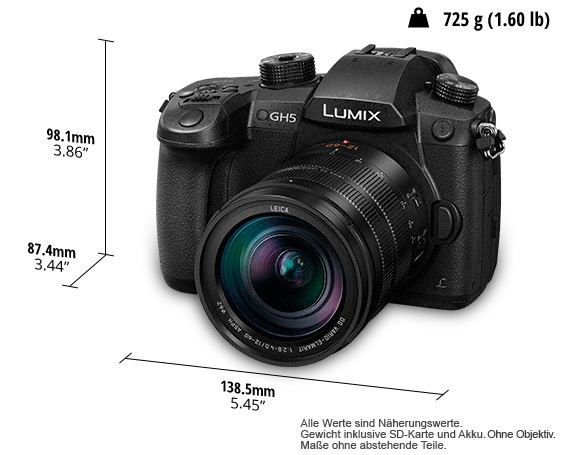 DC-GH5L LUMIX G DSLM Wechselobjektivkamera