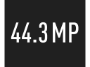 44,3 Megapixel