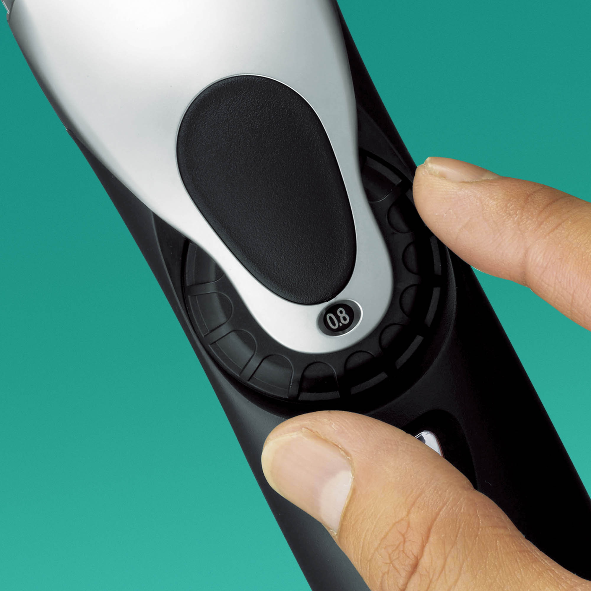 Schnellwahlrad für eine exakte Schnittlängenjustierung