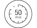 50 Minuten kabellose Nutzungszeit