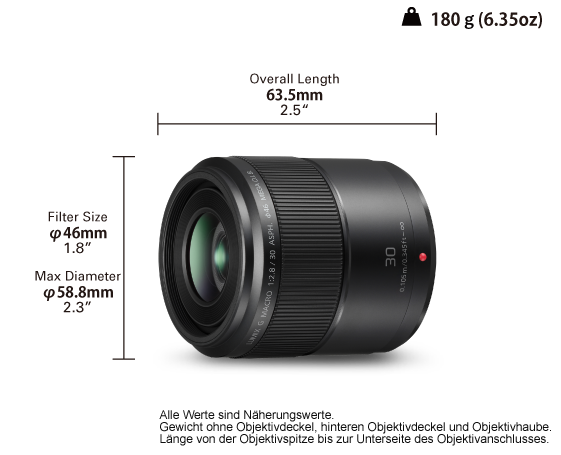 LUMIX G Objektiv H-HS030