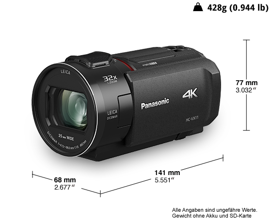 4K Ultra HD Camcorder HC-VX11