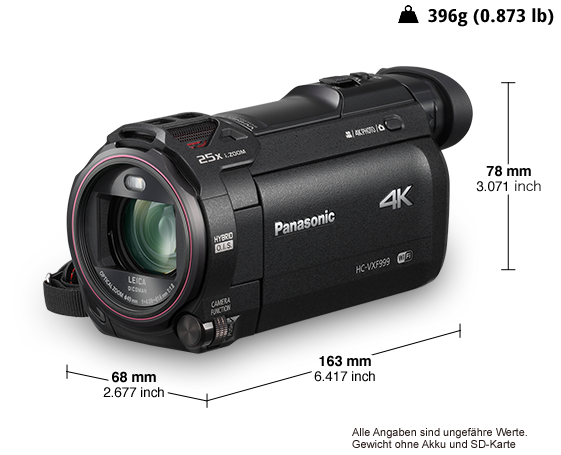 4K Ultra HD-Camcorder HC-VXF999