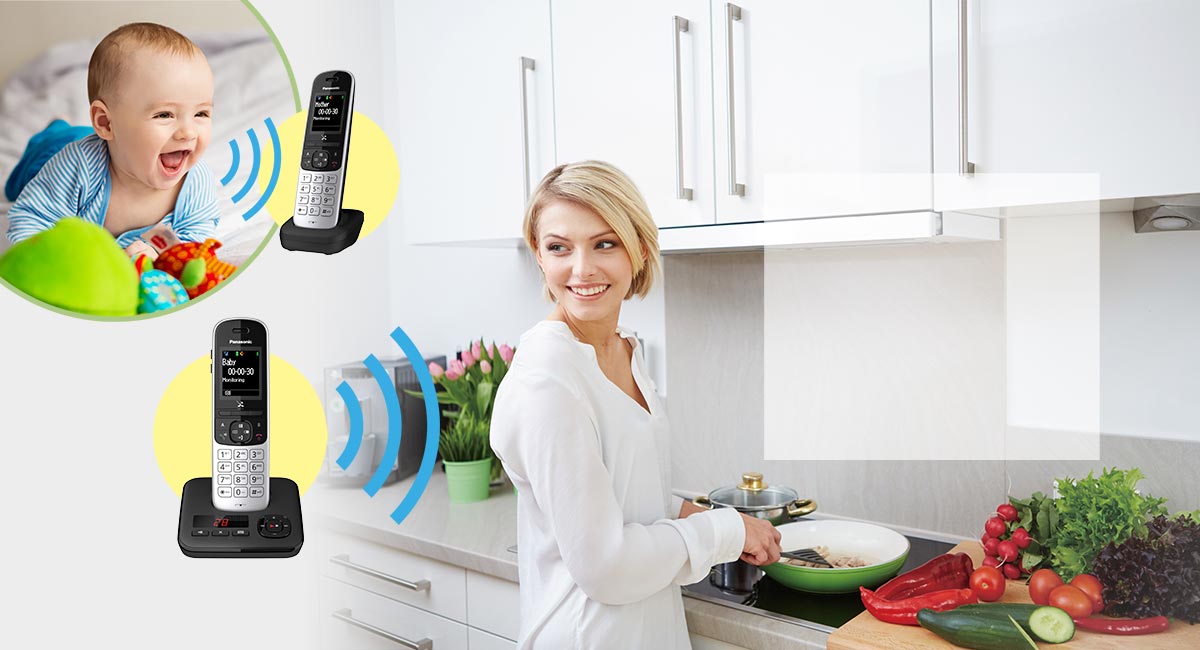 Praktische Babyphone-Funktion