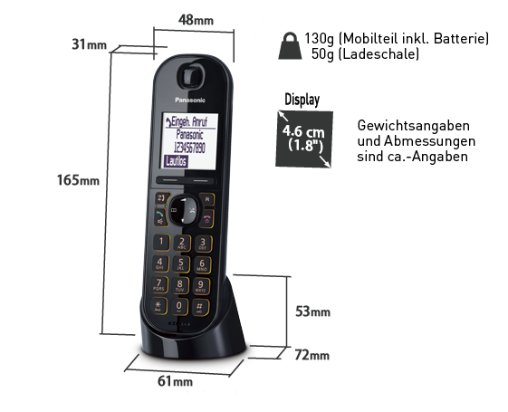 IP Schnurlostelefon KX-TGQ200